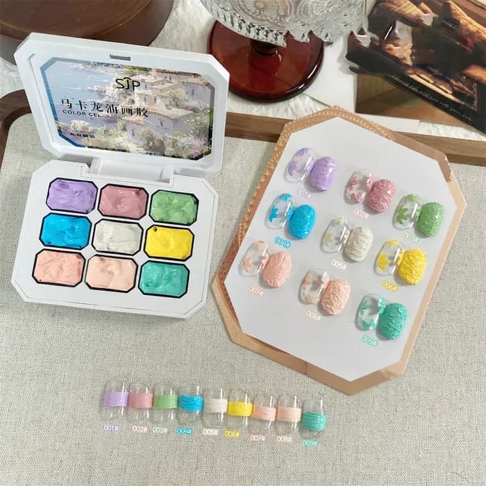 Colle à vernis à ongles de couleur unie