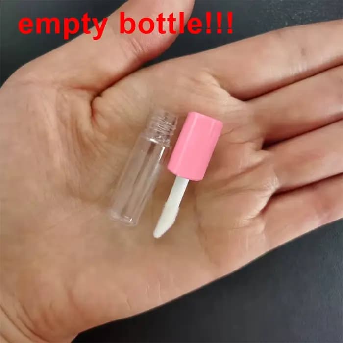 50/100/200 pièces 1.2ML Tube de brillant à lèvres vide bouteilles rechargeables en plastique récipient de rouge