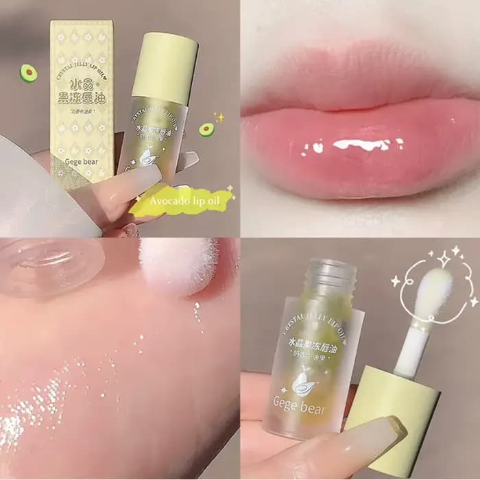 Huile à lèvres hydratante et repulpante aux fruits de la gamme Crystal Jelly – Pêche, Raisin, Gloss