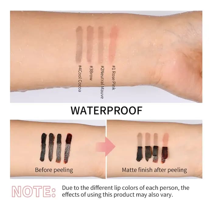 No Sacheu-Tatouage Lipstic Résistant à l'Eau et à l'Eau