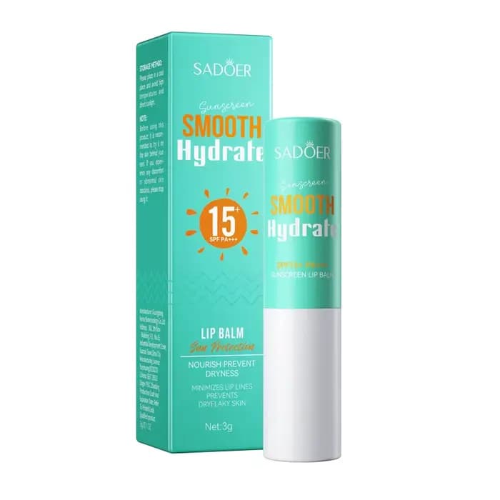 SADOER Spf 15 + crème solaire pour les lèvres bloqueur