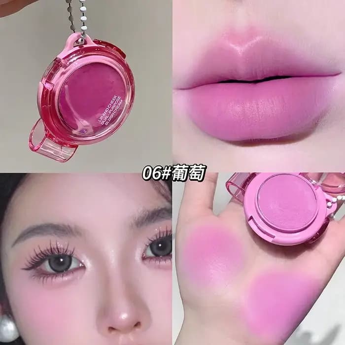 Fard à joues crème mat rose violet multi-usage pour lèvres et joues