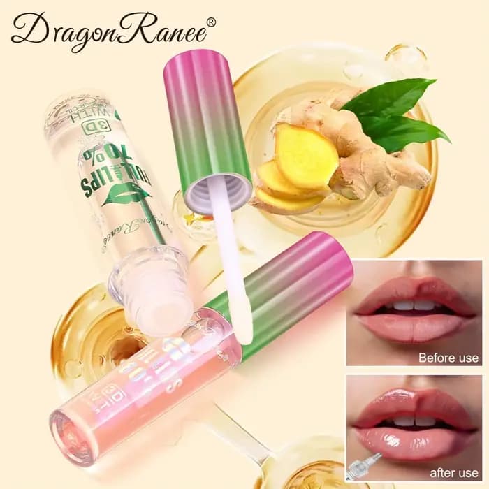 Sérum repulpant longue durée pour les lèvres – Huiles brillantes pour une élasticité instantanée