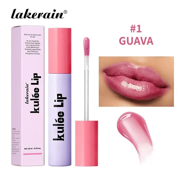 Lakerain Kulfée huile pour les lèvres hydratant longue durée 9 couleurs brillant