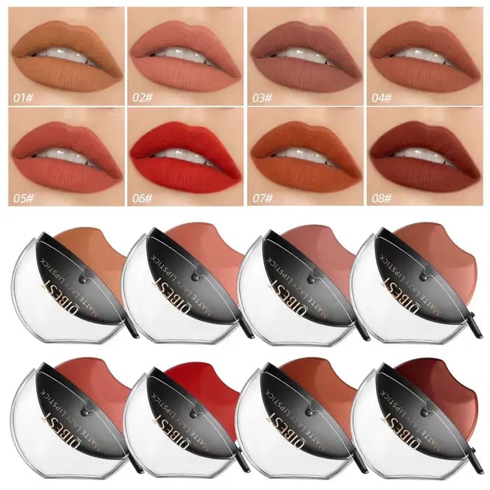 QIBEST rouge à lèvres en forme de lèvre maquillage paresseux