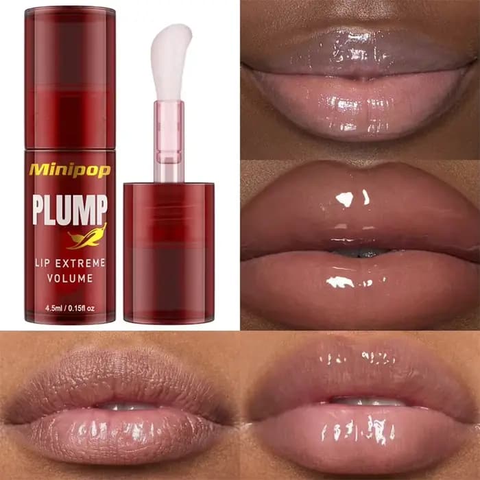 Soin Réparateur Anti-Rides Lèvres Huile Repulpante au Piment Sérum Gloss Hydratant Longue Durée Essence Volumisante Instantanée