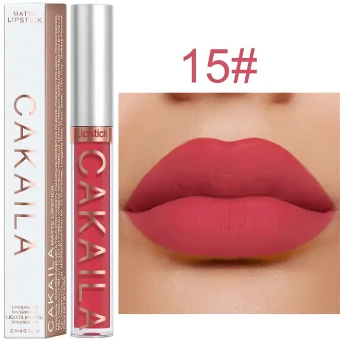 18 couleurs mat brillant à lèvres en gros pas cher liquide rouge