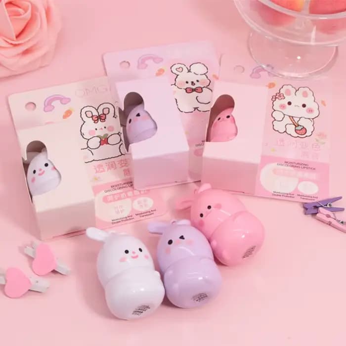 Baume à lèvres Goody Bunny changeant de couleur