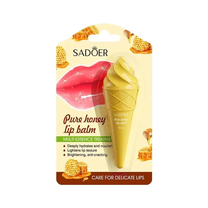 SADOER avocat hydratant baume à lèvres miel fraise Anti Chap rouge