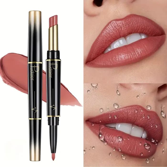 Rouge à lèvres double tête - crayon à lèvres et brillant à lèvres