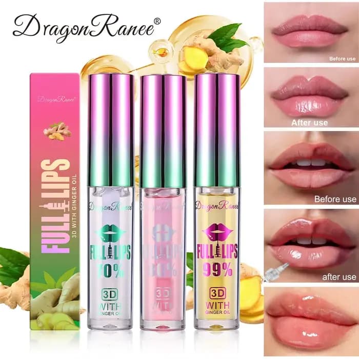 Sérum repulpant longue durée pour les lèvres – Huiles brillantes pour une élasticité instantanée
