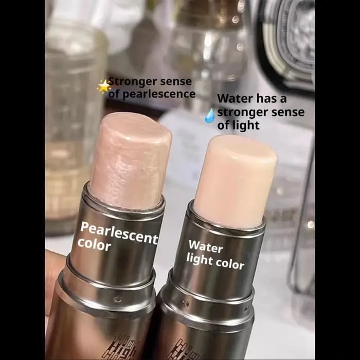Bâton de haute brillance surligneur Blush eau lumière miroitant imperméable visage Contour illuminateur éclaircir