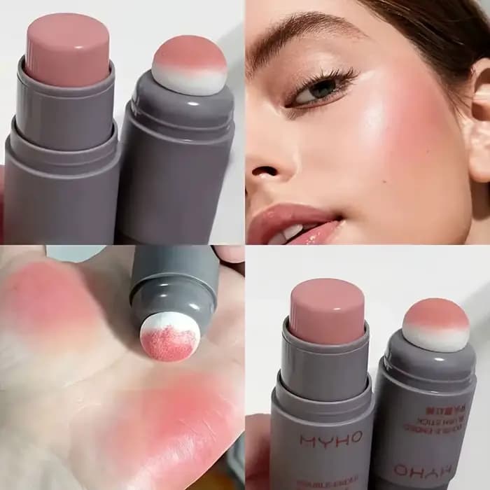 Bâton de blush à double extrémité, document expansif, naturel, longue durée, 256, maquillage monochr