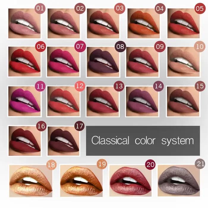 Meilleur maquillage pour les lèvres 17 couleurs Sexy mat longue durée brillant