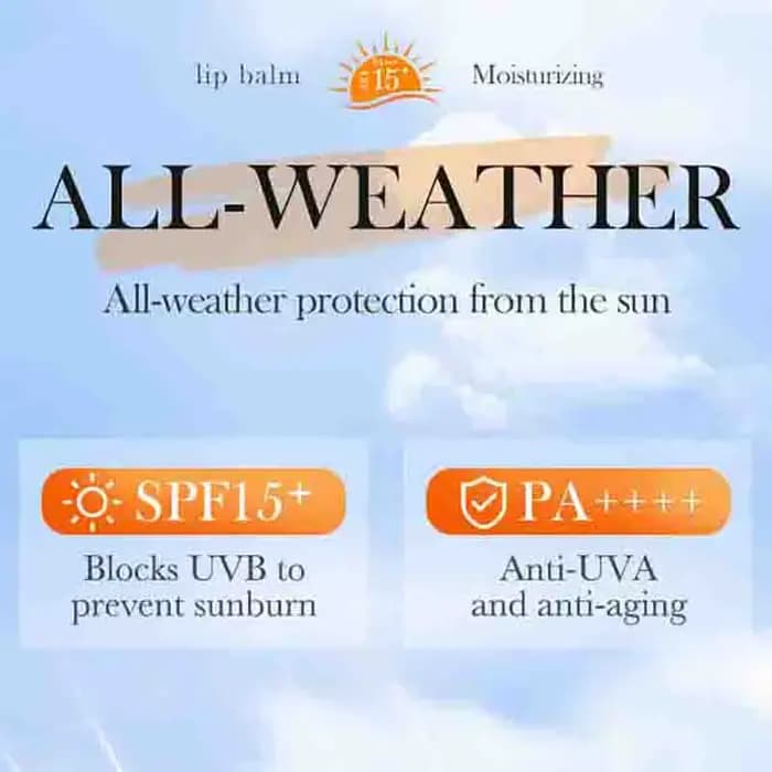 SADOER Spf 15 + crème solaire pour les lèvres bloqueur