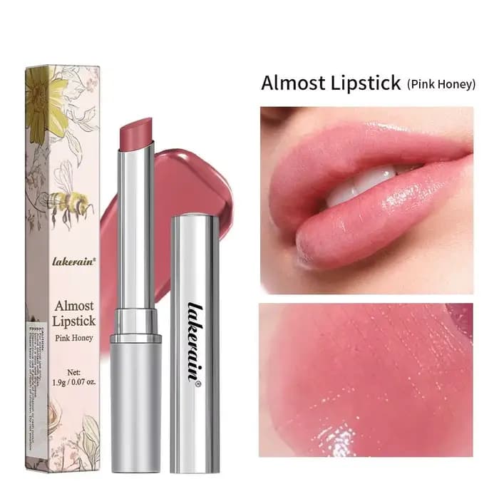 Baume à lèvres teinté rose/noir, hydratant intense, brillant transparent, teinte universelle, soin h