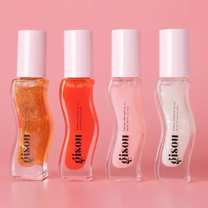 Gisou nouvelles couleurs émaillées prune baume à lèvres huile