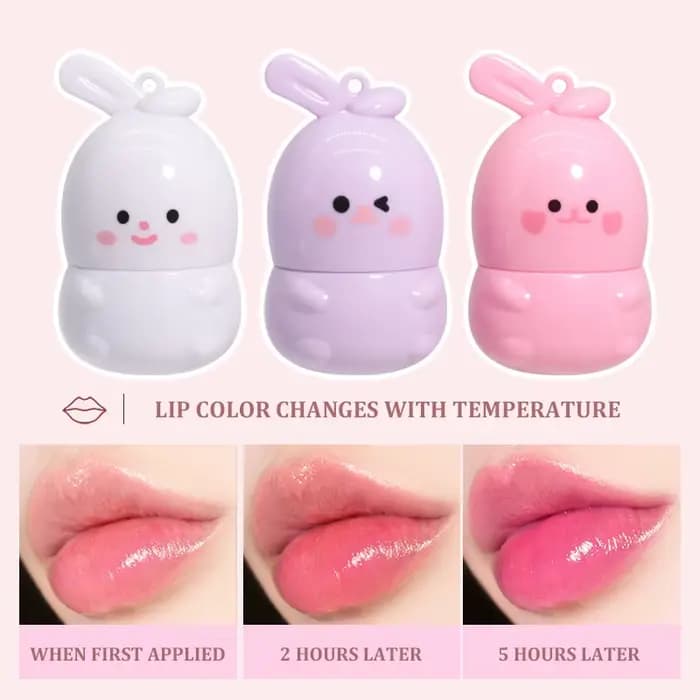 Baume à lèvres Goody Bunny changeant de couleur