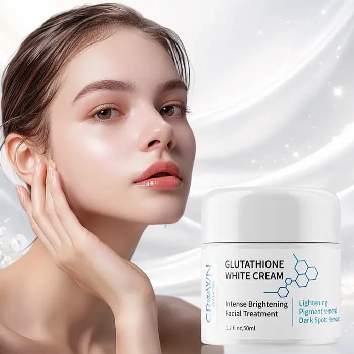 Crème éclaircissante naturelle au glutathion pour le visage, soin anti-taches, anti-mélasma, anti-mé