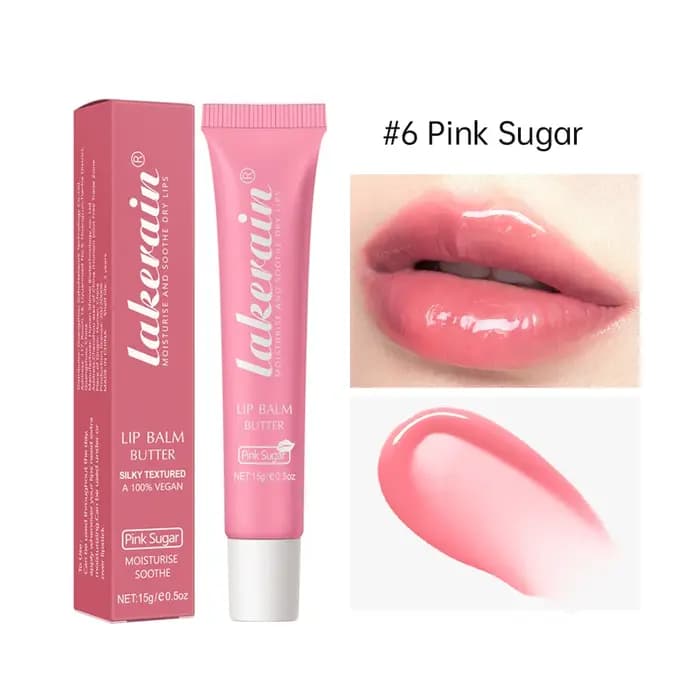 Baume à lèvres teinté estival hydratant et nourrissant végétalien au sucre rose pour une hydratation instantanée