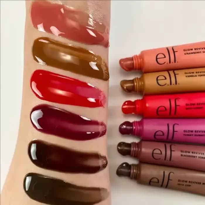 Baume à lèvres Hot Elf 6 couleurs Vanille Caramel Fraise Shortcake – Léger