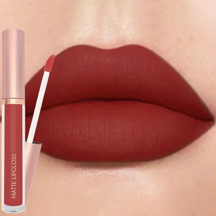 Punk foncé prune 24H imperméable mat velours brillant à lèvres maquillage longue durée antiadhésif tasse