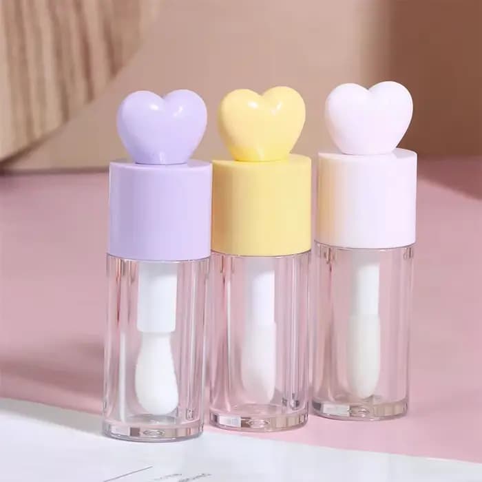 Tubes de baume à lèvres cylindriques vides et transparents de 4ml