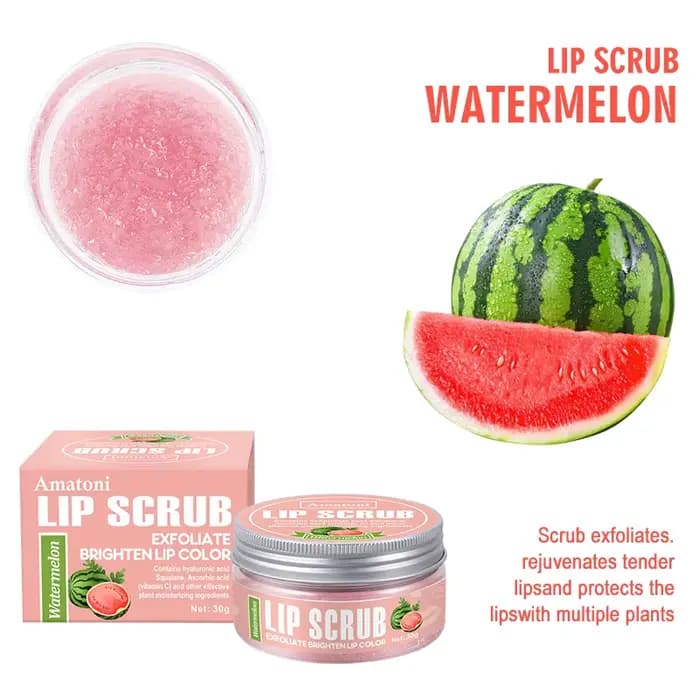 Gommage à lèvres 30g framboise vanille noix de coco pastèque