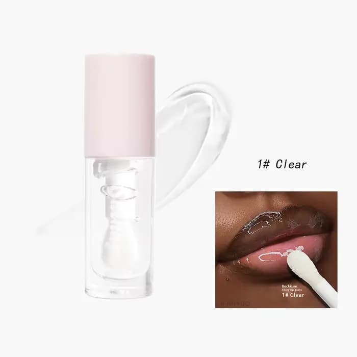 Gelée noir huile à lèvres brillant à l'eau miroir glaçure à lèvres hydratant translucide rouge à lèv
