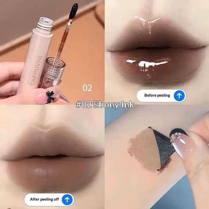 Cappuvini Teinte à lèvres peel-off Marron Mocha
