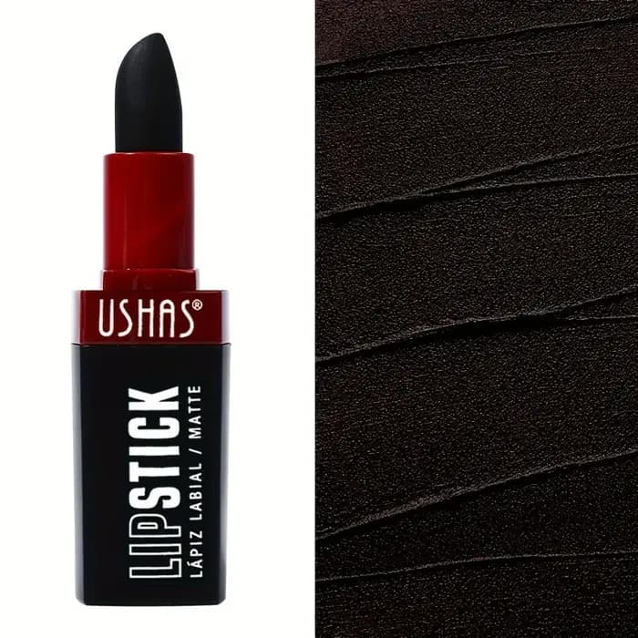 USHA's rouge à lèvres noir Halloween prêt à expédier imperméable longue durée mat maquillage