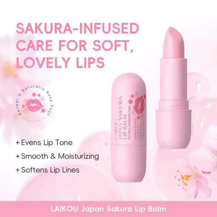 LAIKOU japon Sakura baume à lèvres hydratant repulpant traitement doux radieux soin