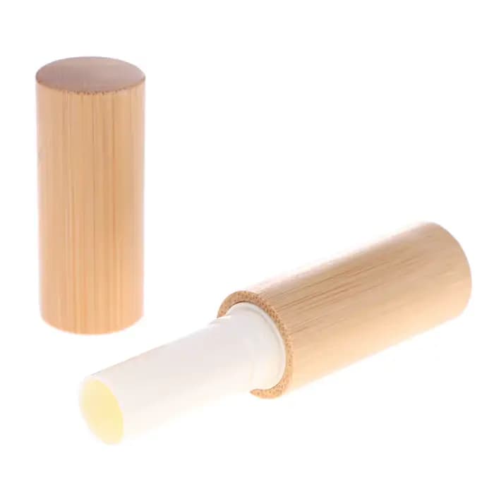 1 pièces 2.8g bricolage vide bambou brillant à lèvres conteneur