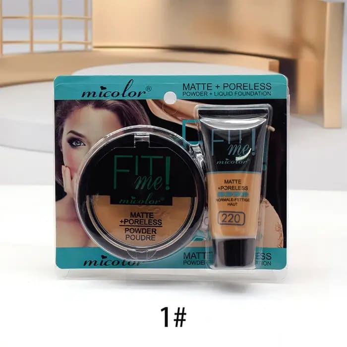 Micolor Fit Me-Poudre sans pores et fond de teint liquide