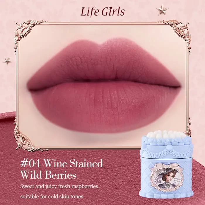 Life Girls Sweet Velvet Lip Gloss avec fini mat soyeux